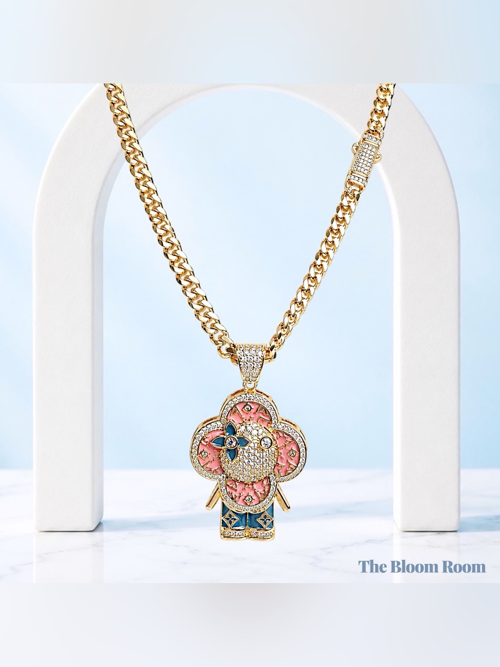 Pretty Savage 6MM Gold Chain Pendant Necklace | 18K Gold Layered